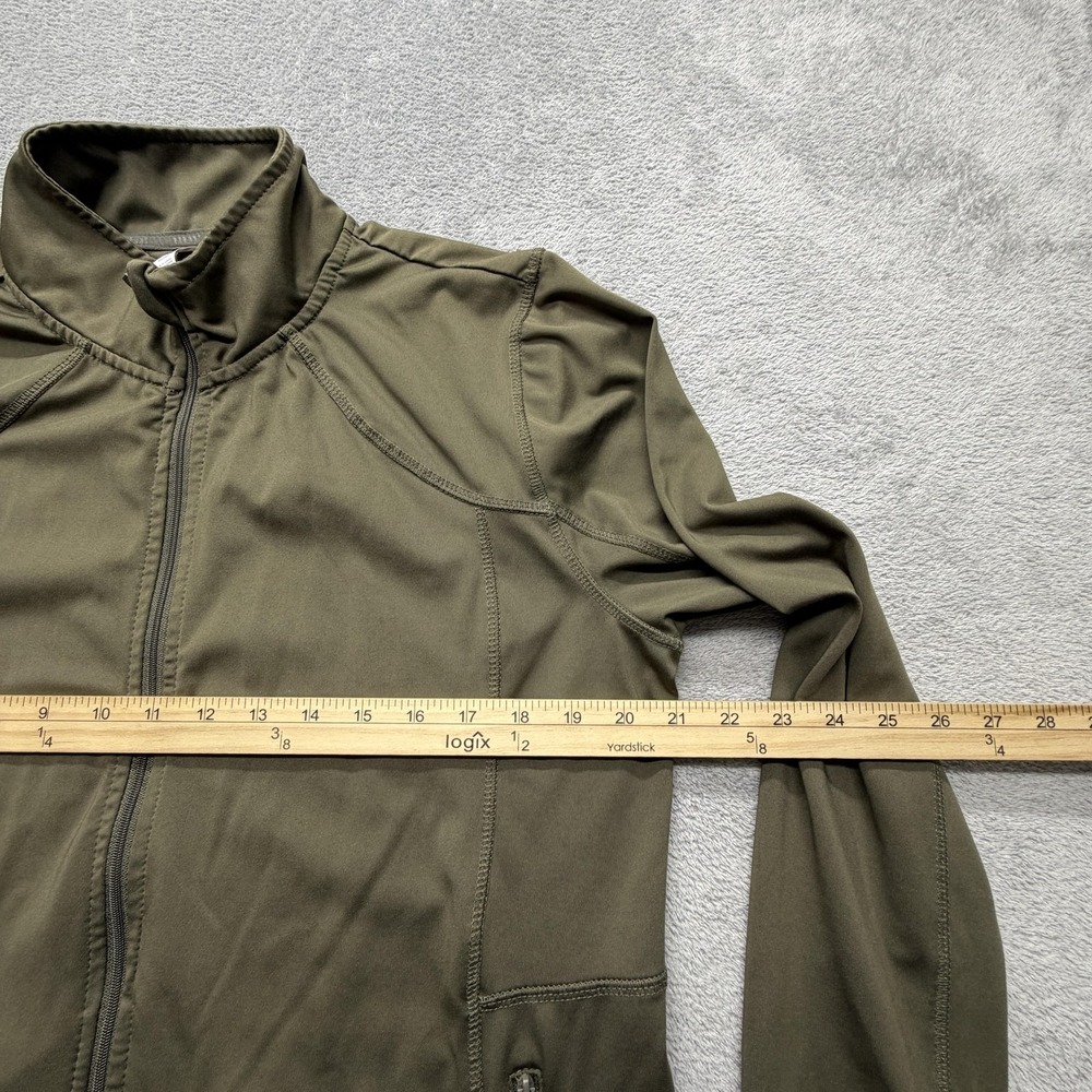 RBX Jacket Womens XL Green Full Zip Pockets Thumbholes Stretch Activewear - Picture 5 of 7